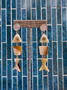 MLO Jewelry|  Pearl 3D Mini Fish Earrings | Vagabond | Apparel | Boutique