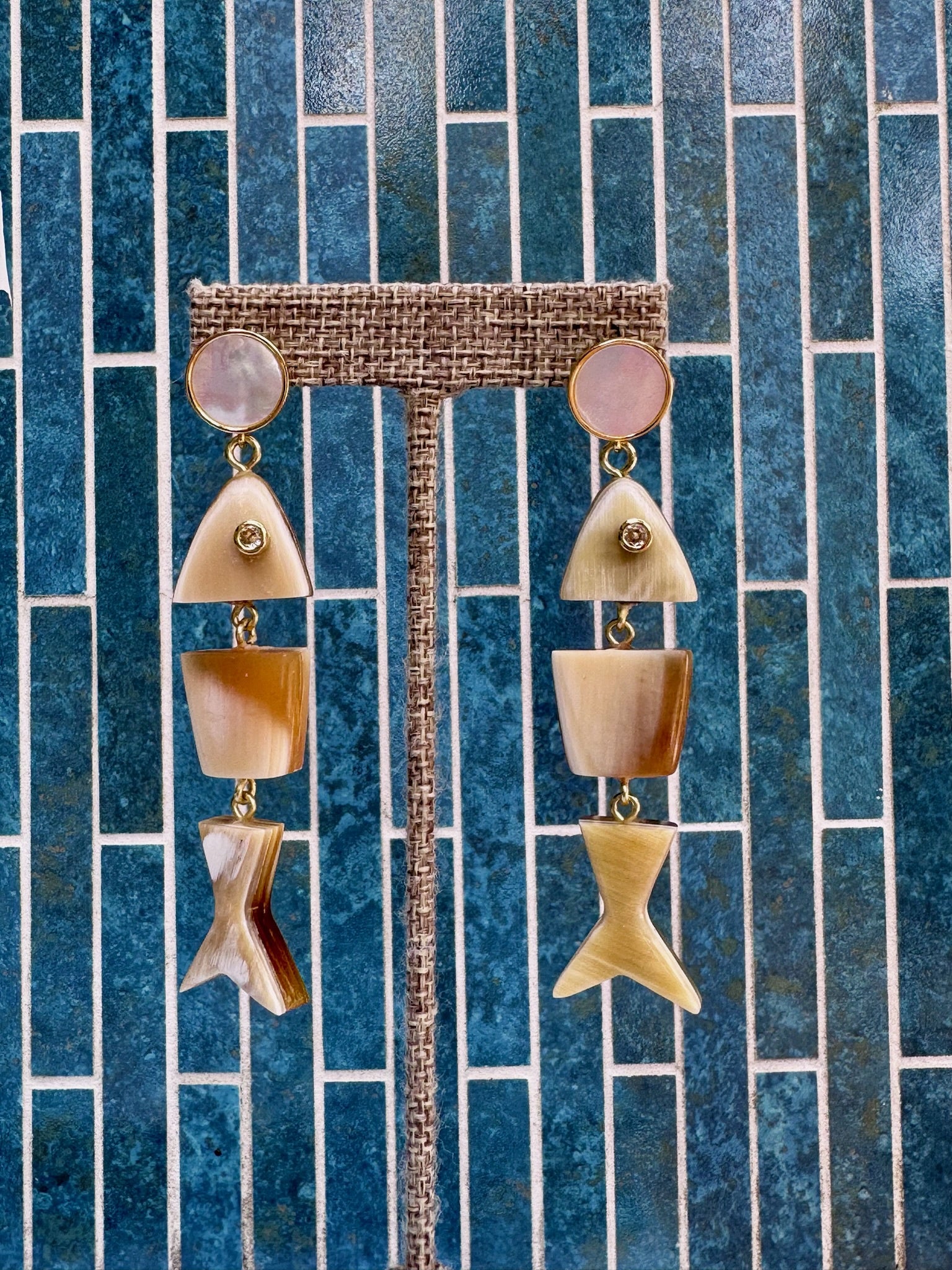 MLO Jewelry|  Pearl 3D Mini Fish Earrings | Vagabond | Apparel | Boutique