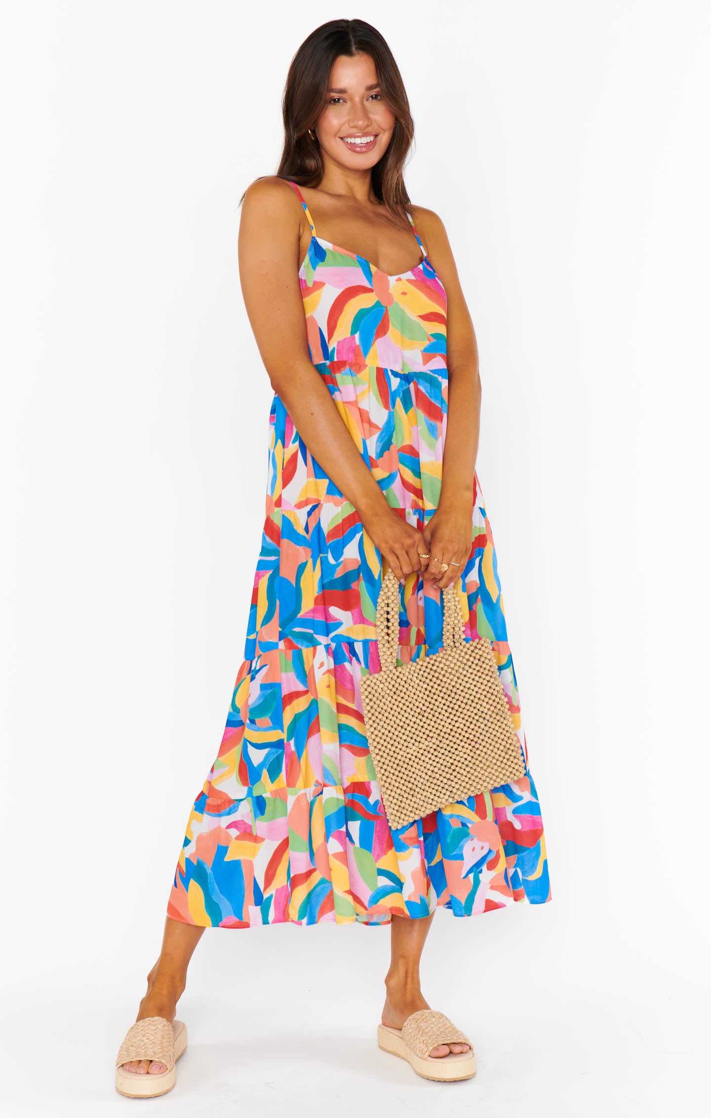 Show Me  Your Mumu Caroline Maxi Rainbow Pop | Vagabond Apparel Boutique