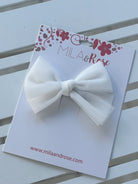 Mila & Rose | Tulle Hair Bow | White | Vagabond | Apparel | Boutique