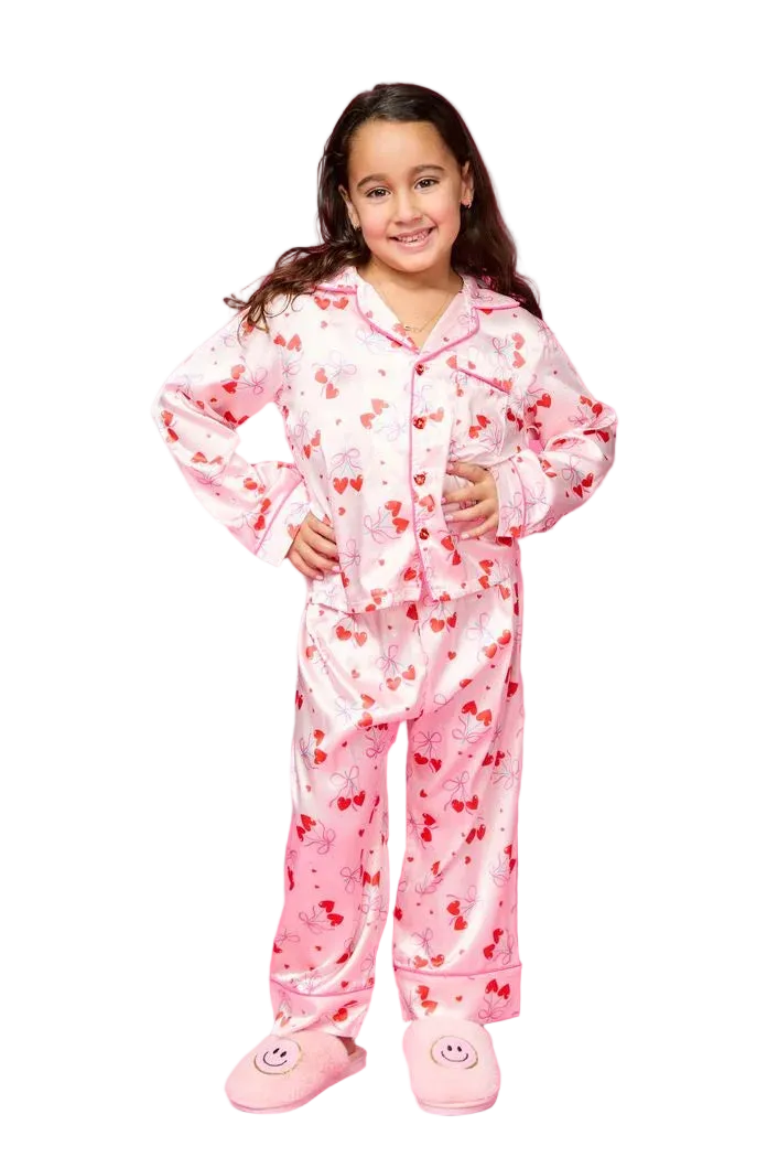 Mini Dreamer | Cherry Bow Silky Set | Model | Vagabond | Apparel | Boutique