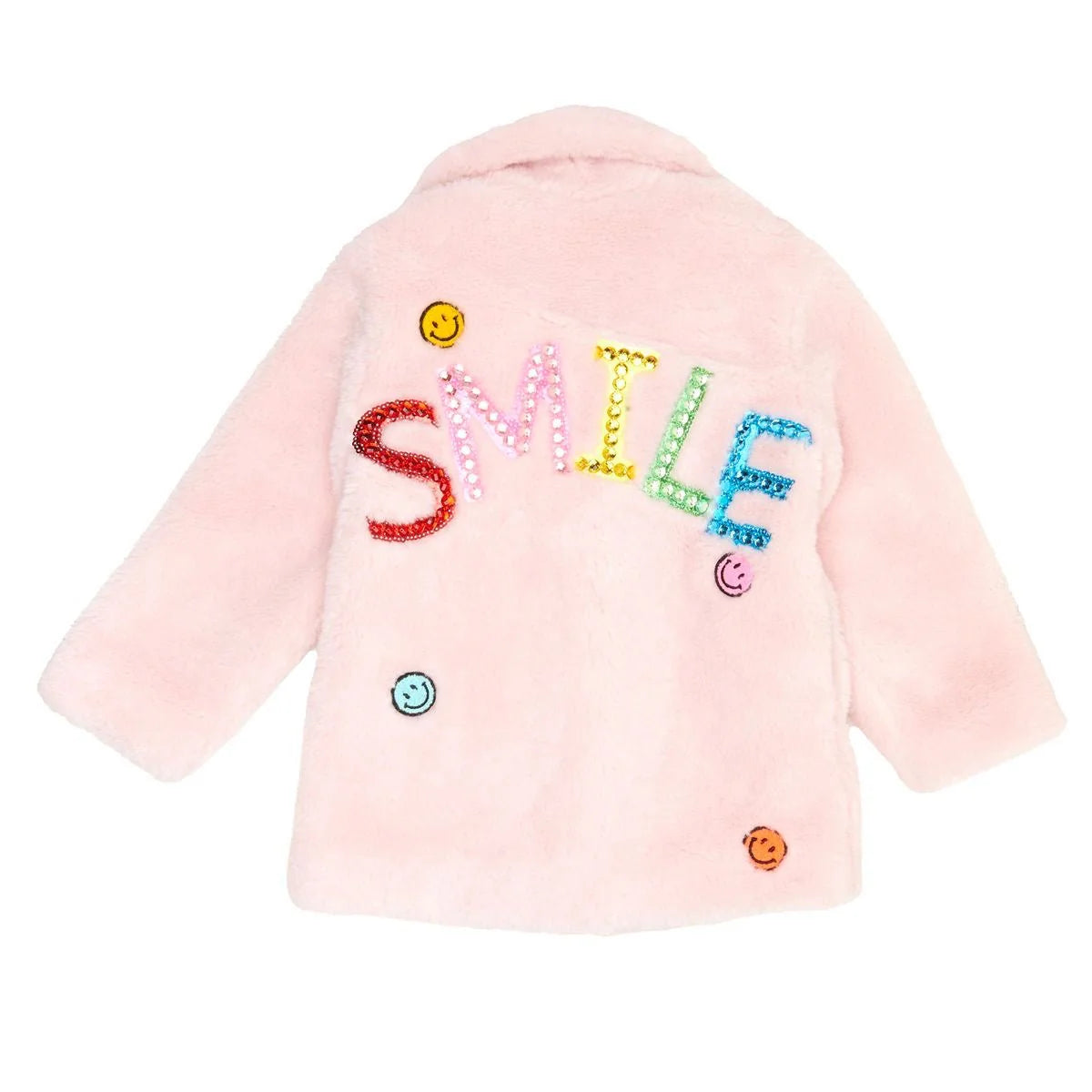 Mini Dreamer | Kylie Smile Sherpa Coat | Back | Vagabond | Apparel | Boutique