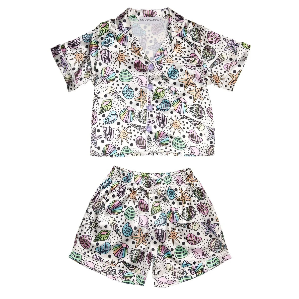 Mini Dreamer | Seashell Silky Short Set | Vagabond | Apparel | Boutique