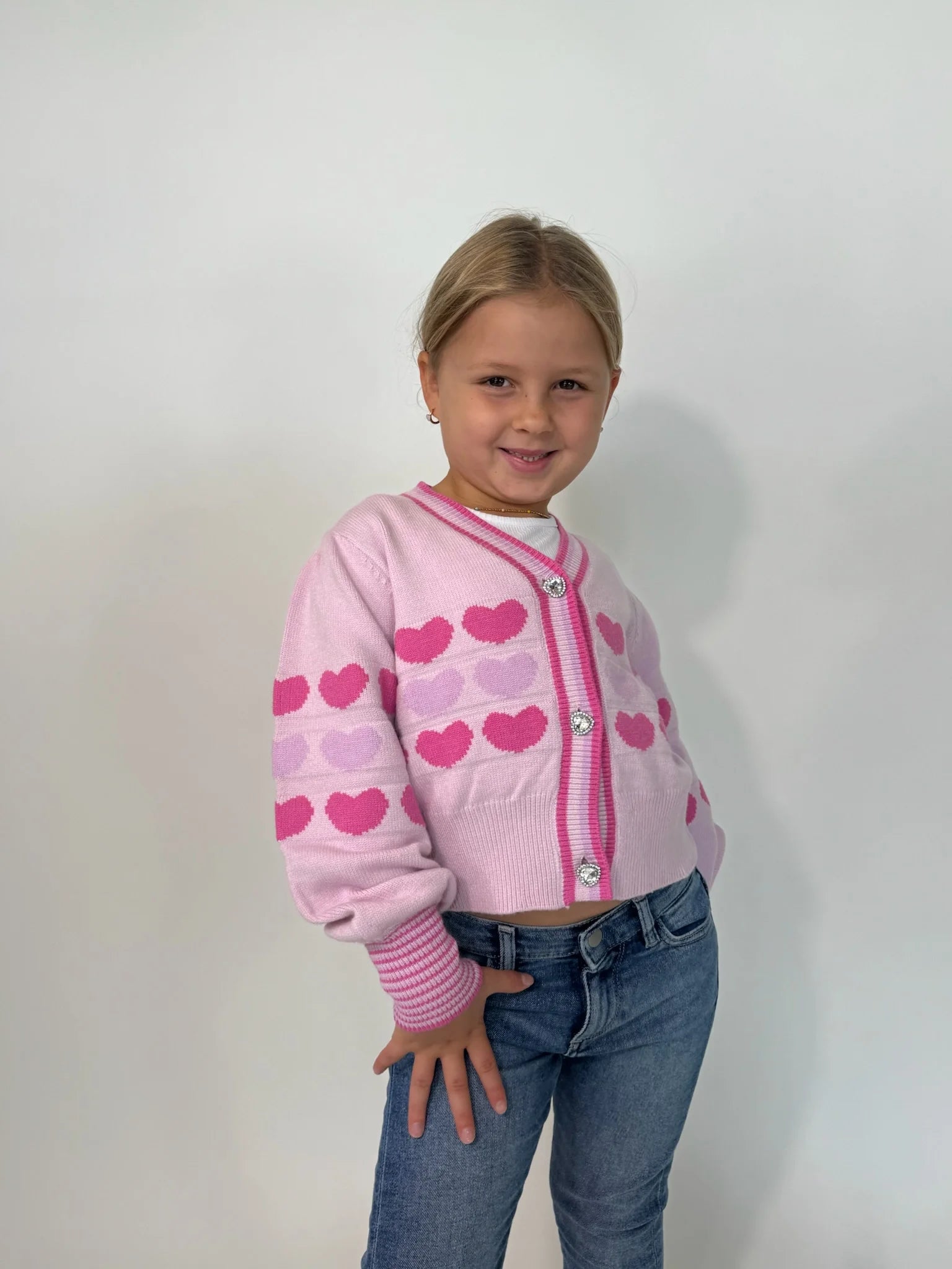 Mini Dreamer | Celine Heart Cardigan  | Vagabond | Apparel | Boutique