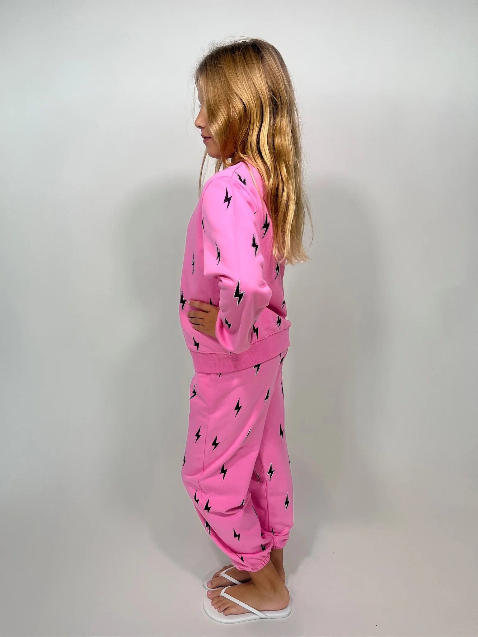 Mini Dreamer |  Evelyn Crystal Bolt Set | Side | Vagabond | Apparel | Boutique