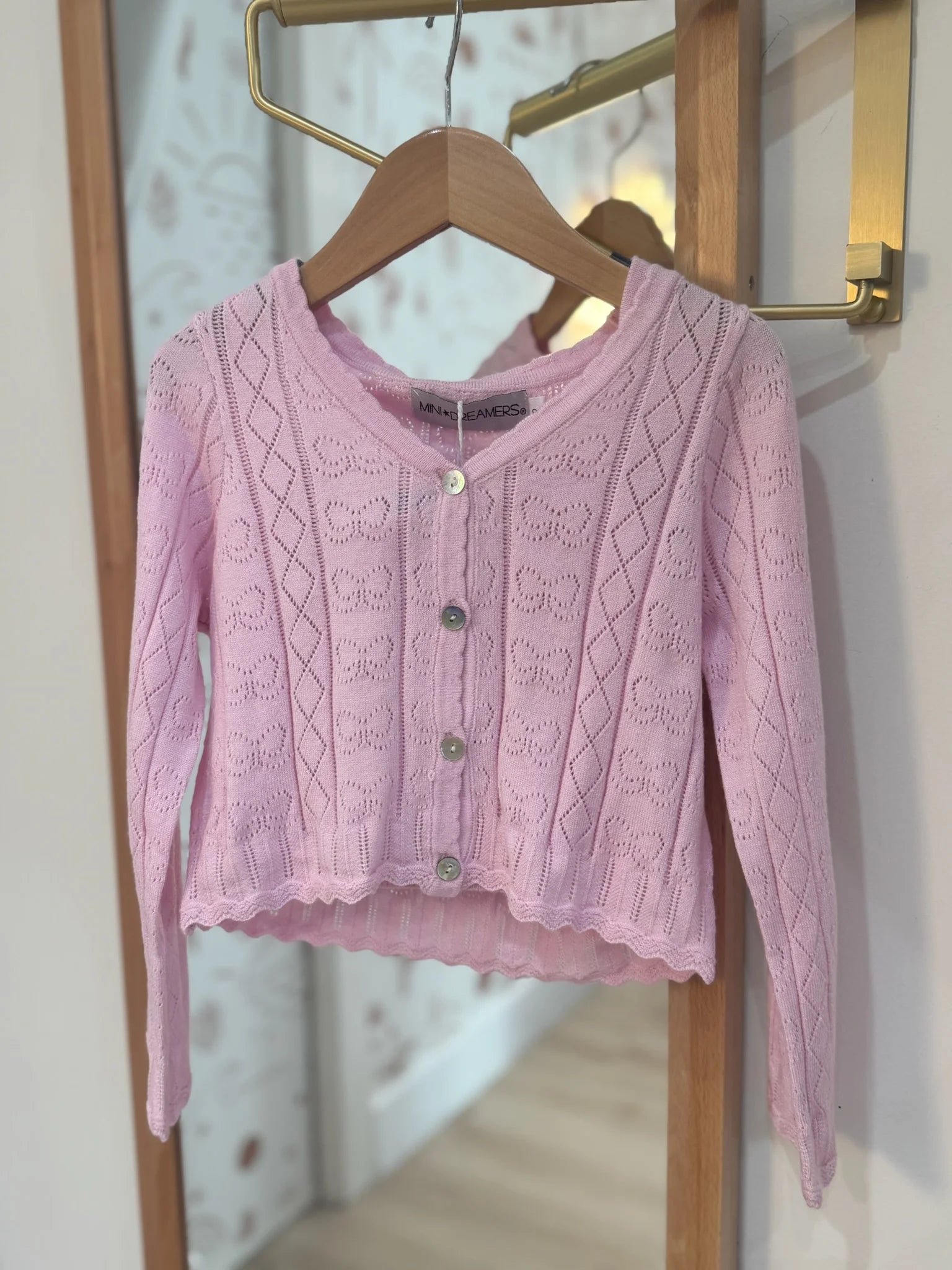 Mini Dreamer | Isabella Bow Knit Tank & Cardigan Set | agabnond | Apparel | Boutique