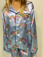 Mini Dreamer | Rainbow & Stars Silky Set | Close | Vagabond | Apparel | Boutique