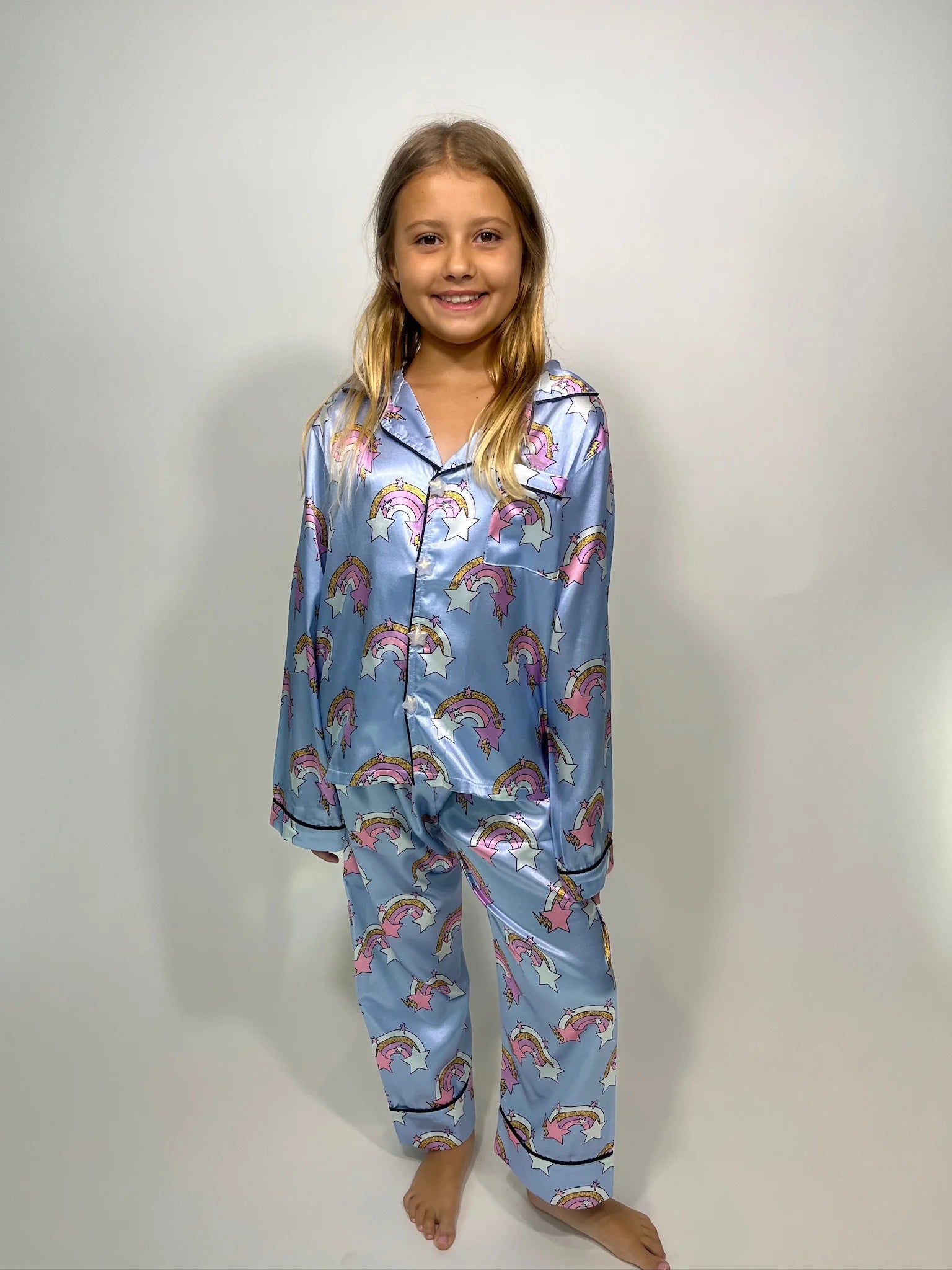 Mini Dreamer | Rainbow & Stars Silky Set | Vagabond | Apparel | Boutique