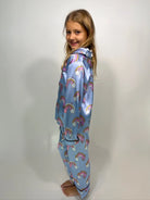 Mini Dreamer | Rainbow & Stars Silky Set | Side | Vagabond | Apparel | Boutique