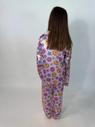 Mini Dreamer | Smiley & Stars Silky Set | Model | Back | Vagabond | Apparel | Boutique