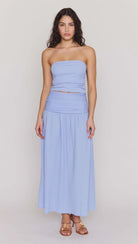 Mink Pink | Luna Yoke Detail Maxi Skirt | Vagabond | Apparel | Boutique