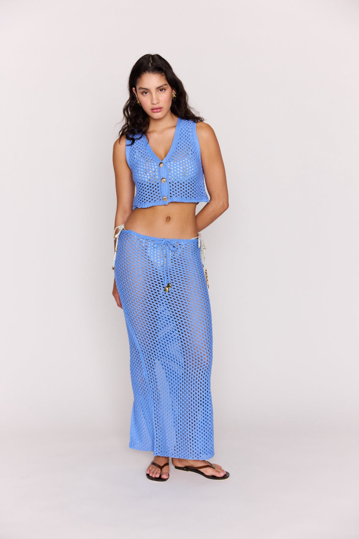 Mink Pink | Balmy Crochet Hipster Skirt | Vagabond | Apparel | Boutique