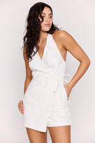 Mink Pink | Cove Denim Halter Playsuit | Vagabond | Apaparel | Boutique