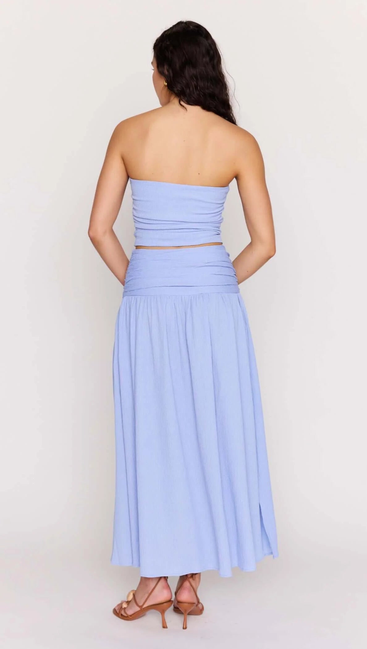 Mink Pink | Luna Yoke Detail Maxi Skirt | back | Vagabond | Apparel | Boutique