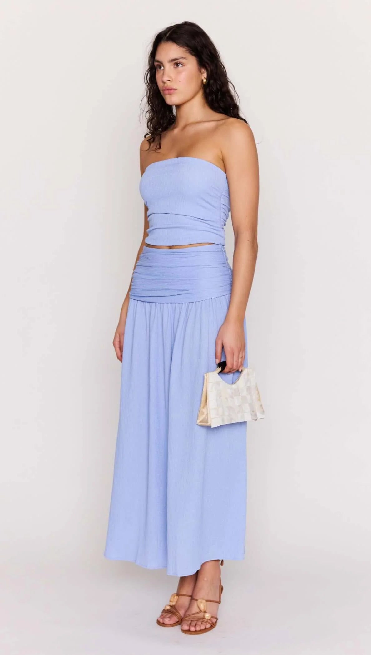 Mink Pink | Luna Yoke Detail Maxi Skirt | Side | Vagabond | Apparel | Boutique