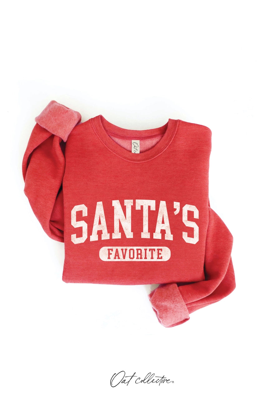 Oat Collective Santas Favorite Graphic Sweatshirt
