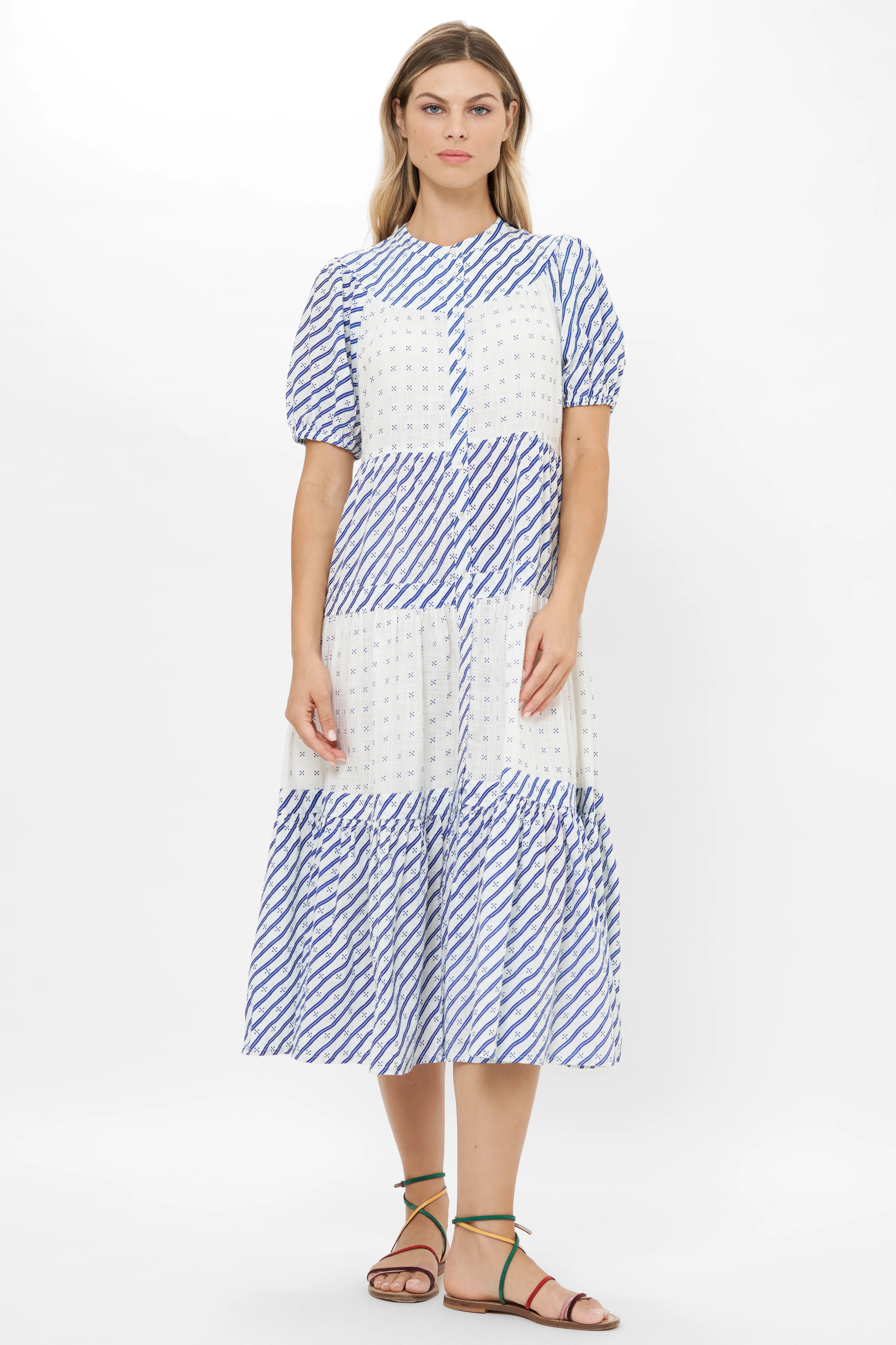 Oliphant | Scoop Tiered Midi Dress | Vagabond | Apparel | Boutique