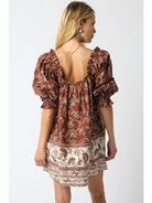 Olivaceous | Cooper Brown Dress | Back | Vagabond | Apparel | Boutique