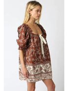 Olivaceous | Cooper Brown Dress | Side | Vagabond | Apparel | Boutique