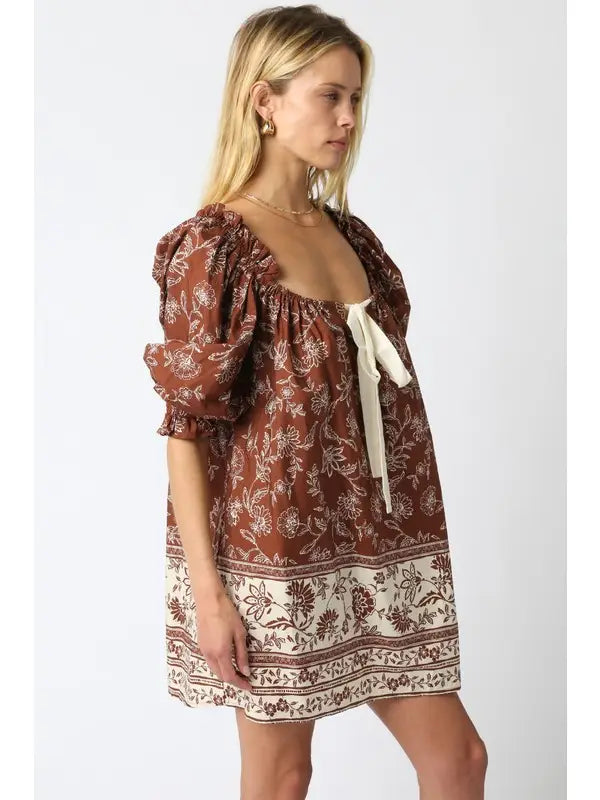 Olivaceous | Cooper Brown Dress | Side | Vagabond | Apparel | Boutique