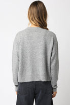Olivaceous | Gillian Sweater | Heather Grey | Back | Vagabond | Apparel | Boutique