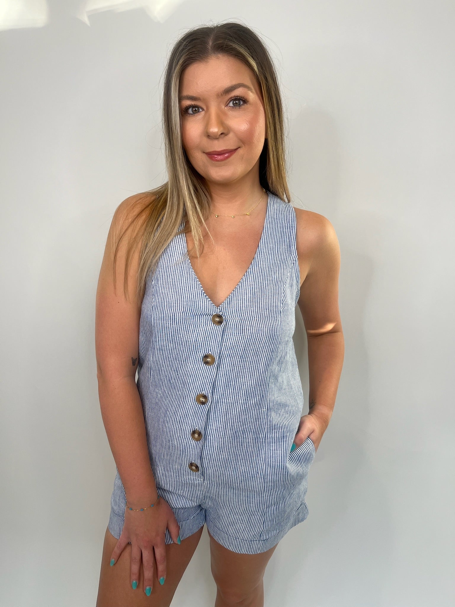 Olivaceous Vest Romper | Vagabond Apparel Boutique