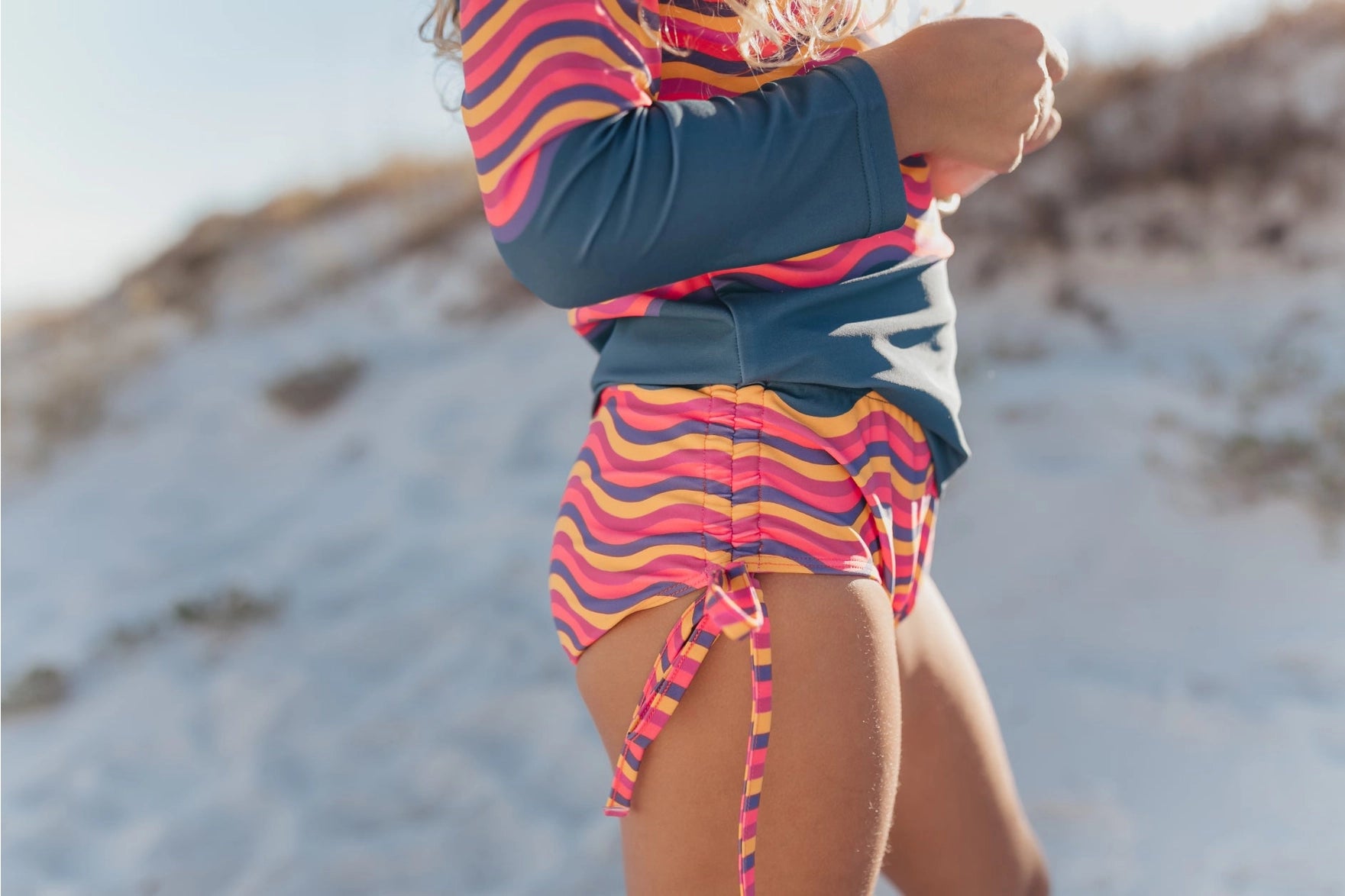 Oopsie Daisy | Wavy | Long | Sleeve | Rash | Side | Vagabond | Apparel | Boutique