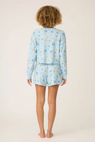 PJ Salvage | Boyfriend Boxer Hanukkah Print Shorts Set | Back | Vagabond | Apparel | Boutique