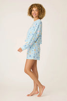 PJ Salvage | Boyfriend Boxer Hanukkah Print Shorts Set | Side | Vagabond | Apparel | Boutique