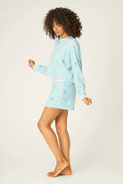 PJ Salvage | Boyfriend Boxer Ornament Print Shorts Set | Side | Vagabond | Apparel | Boutique