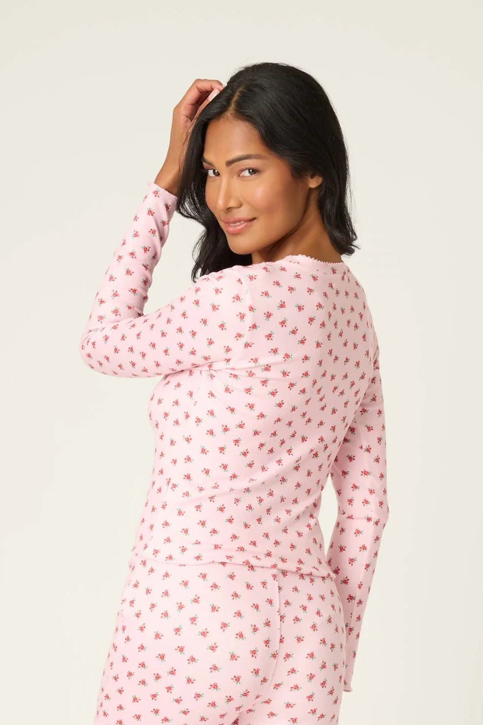 PJ Salvage | Crazy For The Holidays Ditsy Floral Print Long Sleeve | Vagabond | Apparel | Boutique