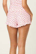 PJ Salvage | Crazy For The Holidays Ditsy Floral Print Short | Back | Vagabond | Apparel | Boutique