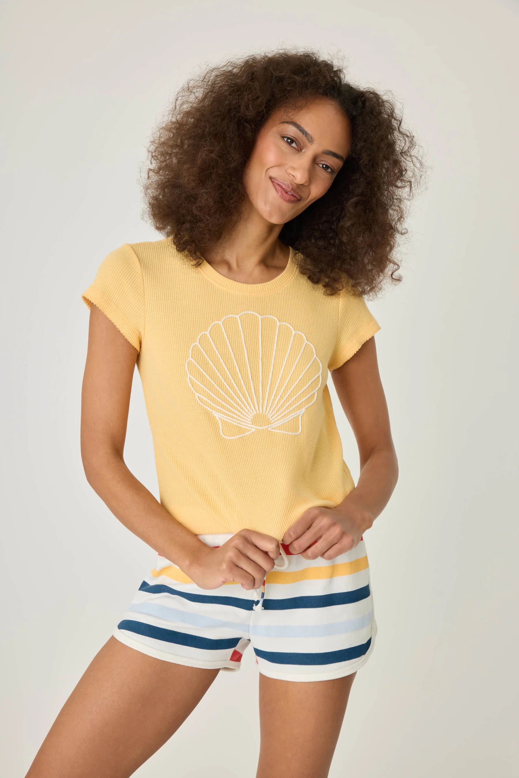 PJ Salvage Maritime Embroidered Top