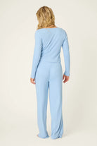PJ Salvage | More Amour Blue Dream Pointelle PJ Set | Back | Vagabond | Apparel | Boutique