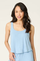 PJ Salvage | More Amour Blue Dream Pointelle Tank Top | Vagabond | Apparel | Boutique