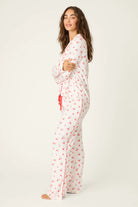PJ Salvage | Valentine's Day Cherry Print 3-Piece PJ Set | Side | Vagabond | Apparel  | Boutique