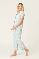 PJ Salvage | Whimsy Cool Cat Cropped PJ Set | Side| Vagabond | Apparel | Boutique