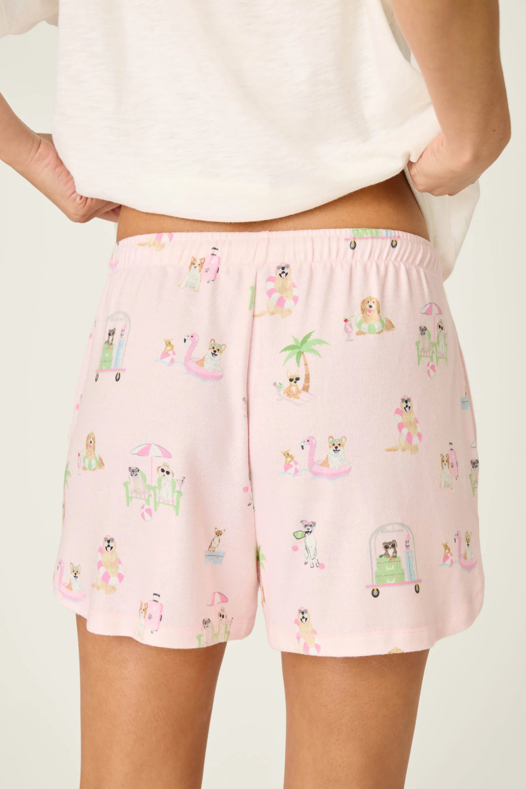 PJ Salvage | Short Pupcation Palm | Back | Vagabond | Apparel | Boutique