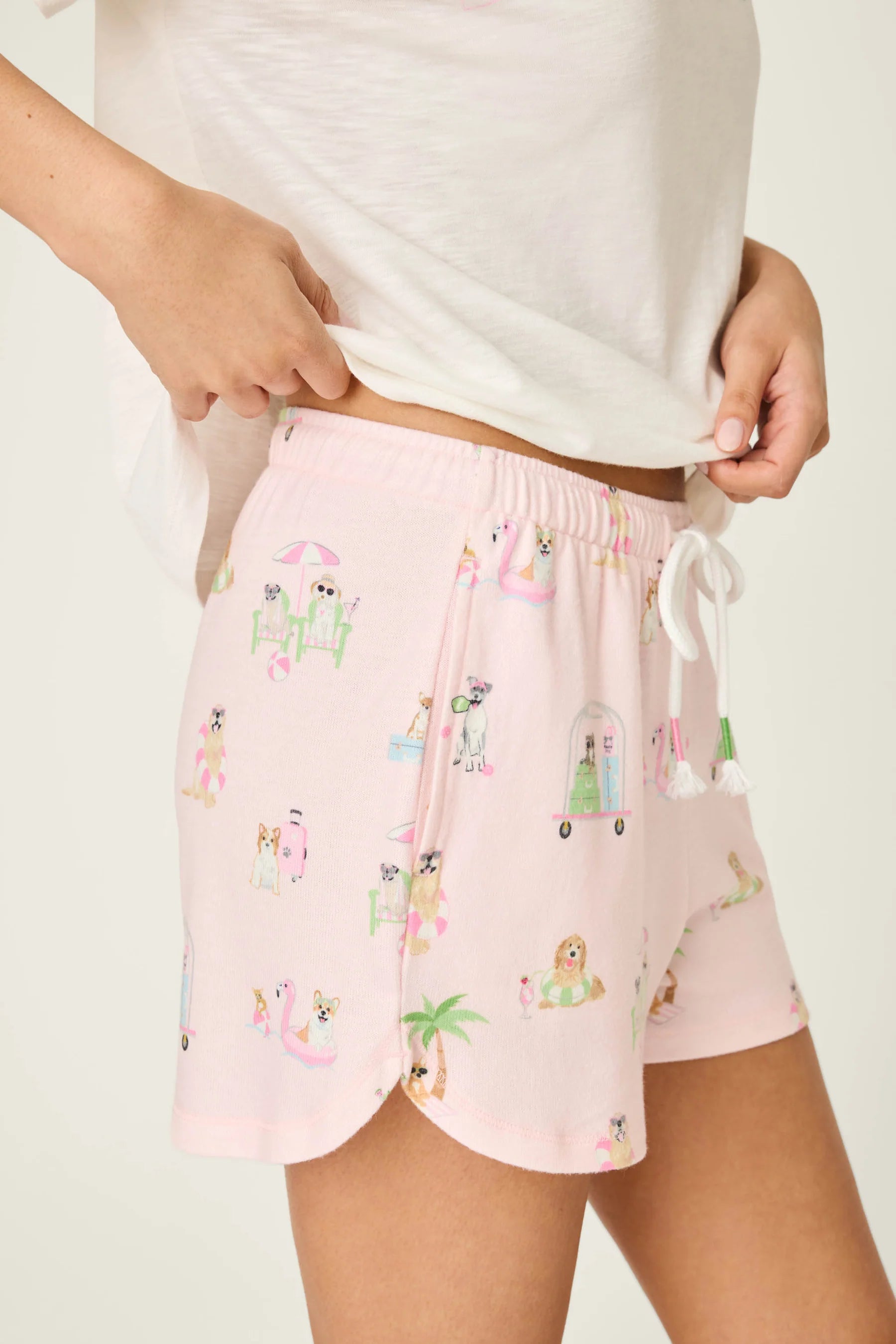 PJ Salvage | Short Pupcation Palm | Side | Vagabond | Apparel | Boutique