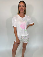 PJ Salvage | S/S Tee Playful Print Bon Voyage | Vagabond | Apparel | Boutique
