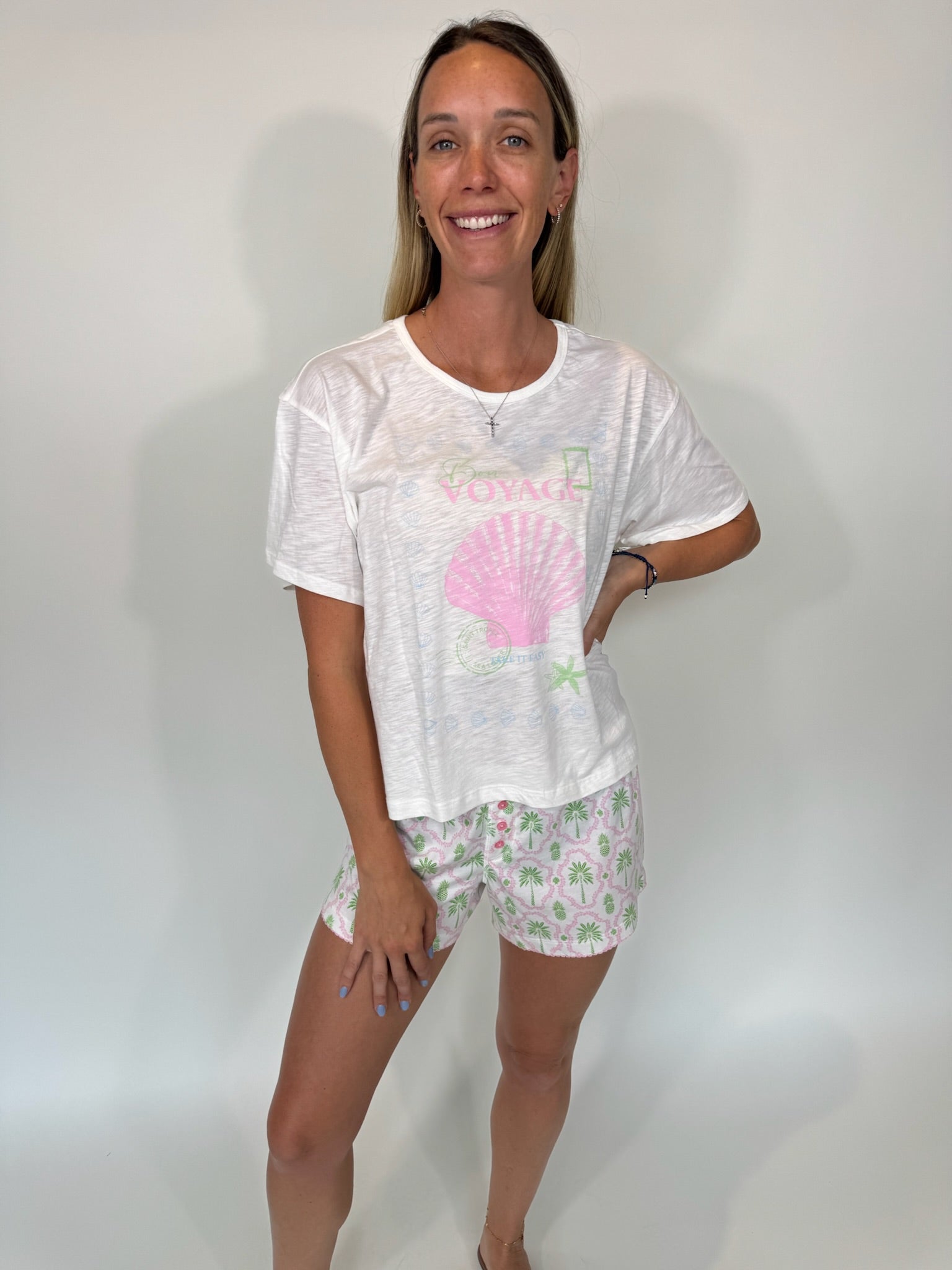 PJ Salvage | S/S Tee Playful Print Bon Voyage | Vagabond | Apparel | Boutique