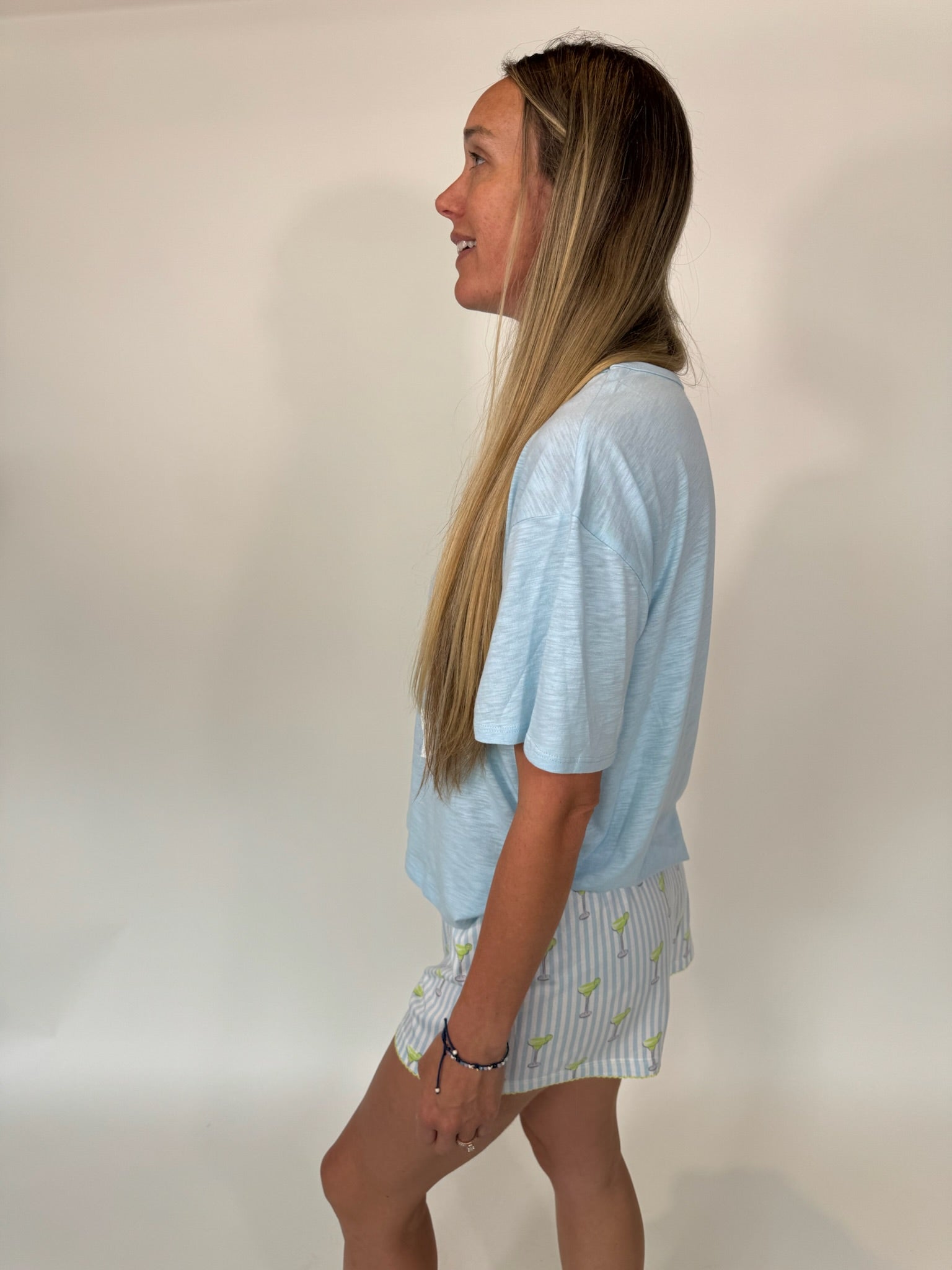 PJ Salvage | S/S Tee Playful Print Feelin Salty | Side | Vagabond | Apparel | Boutique