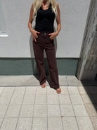Paige | Anessa 31" W/Front Yoke and Stitch Through Pockets Chocolate | Vagabond | Apparel | Boutique