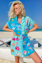 Palm Collective | Blue Marlin Shirt Dress | Vagabond | Apparel | Boutique