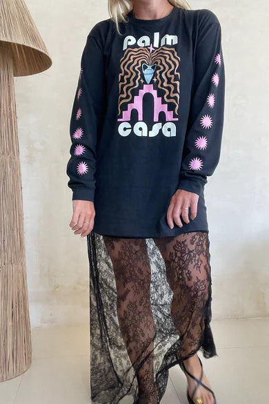Palm Collective | Daintree Lace Skirt | Black  | Front | Vagabond | Apparel | Boutique