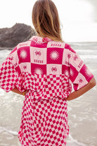 Palm Collective | Palma Checkerboard Shirt Dress | Back | Vagabond | Apparel Boutique