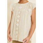 Paper | doll |Crochet Flutter Sleeve | Top | Vagabond | Apparel | Boutique