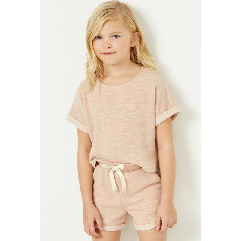 Paperdoll | Roll | Cuff | Knit | Short | Blush | Front | Vagabond | Apparel | Boutique