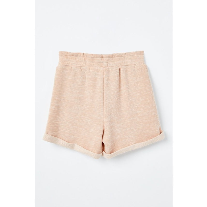 Paperdoll | Roll | Cuff | Knit | Short | blush | Flat| Back | Vagabond | Apparel | Boutique