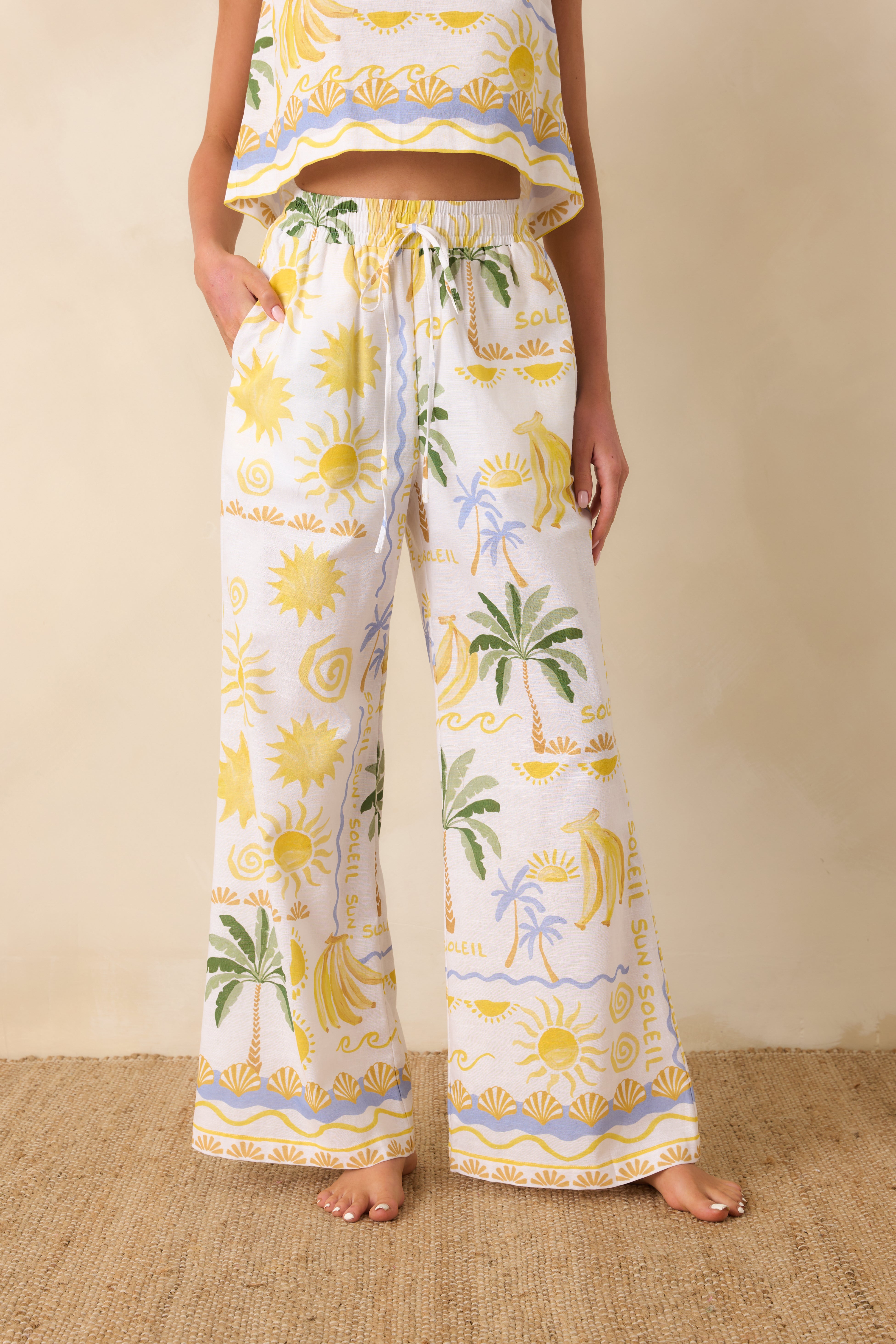 Paradisa | Gulf Coast Pants | Close | Vagabond | Apparel | Boutique